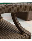 Hamptons Rectangular Outdoor Cocktail Table With Glass Lloyd Flanders - Uptown Sebastian