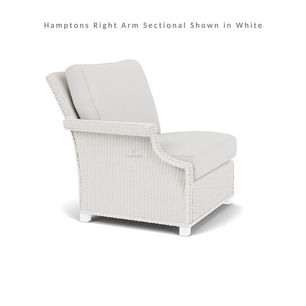 Hamptons Right Arm Sectional Unit All-Weather Outdoor Furniture - Uptown Sebastian