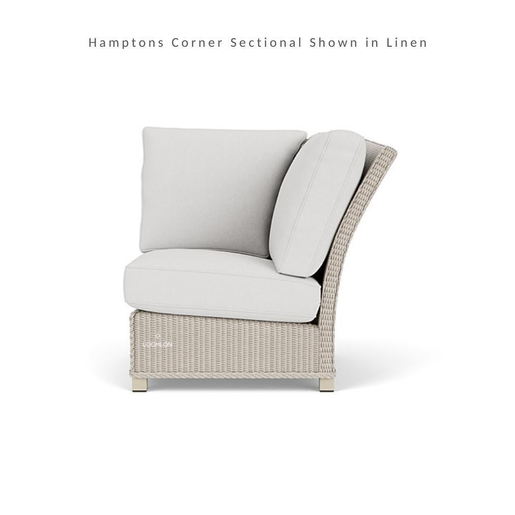 Hamptons Single Corner Sectional Wicker Outdoor Furniture Lloyd Flanders - Uptown Sebastian