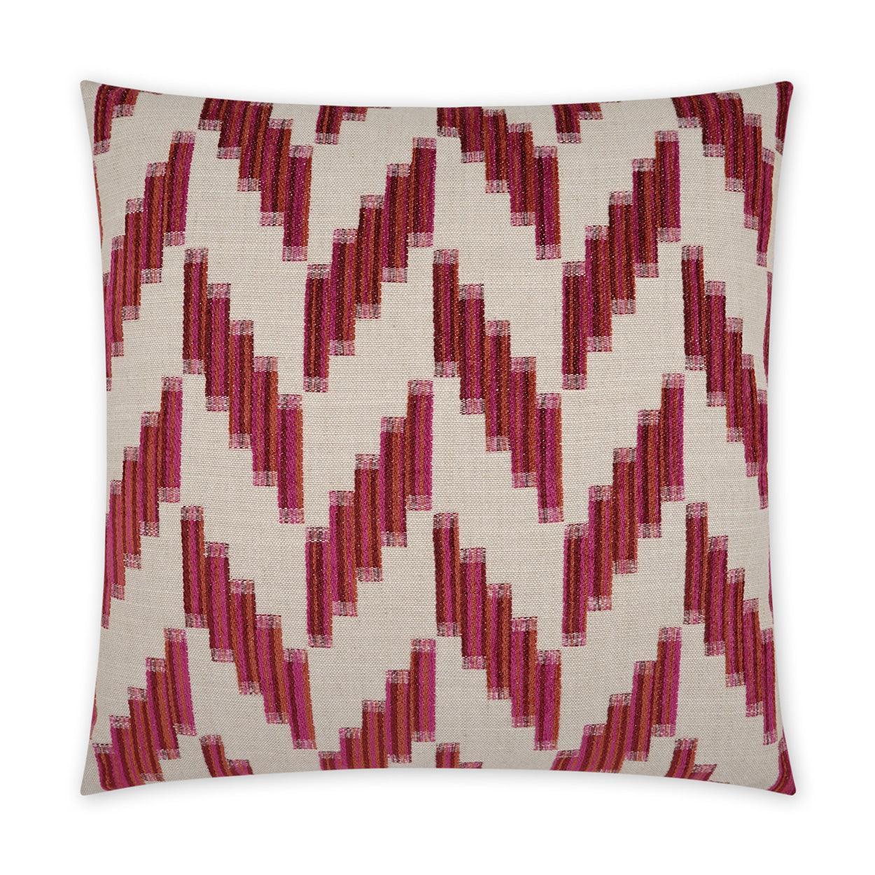 Harcourt Sangria Global Fuchsia Large Throw Pillow With Insert - Uptown Sebastian