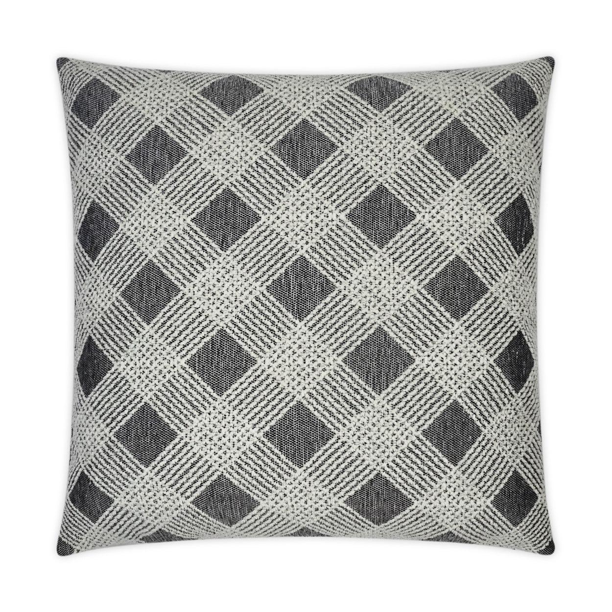 Henderson Traditional Grey Large Throw Pillow With Insert - Uptown Sebastian