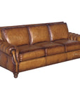 How the Frontier was Won Leather Couch Made in the USA - Uptown Sebastian