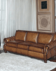 How the Frontier was Won Leather Couch Made in the USA - Uptown Sebastian