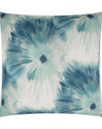 Idyll Abstract Floral Blue Large Throw Pillow With Insert - Uptown Sebastian