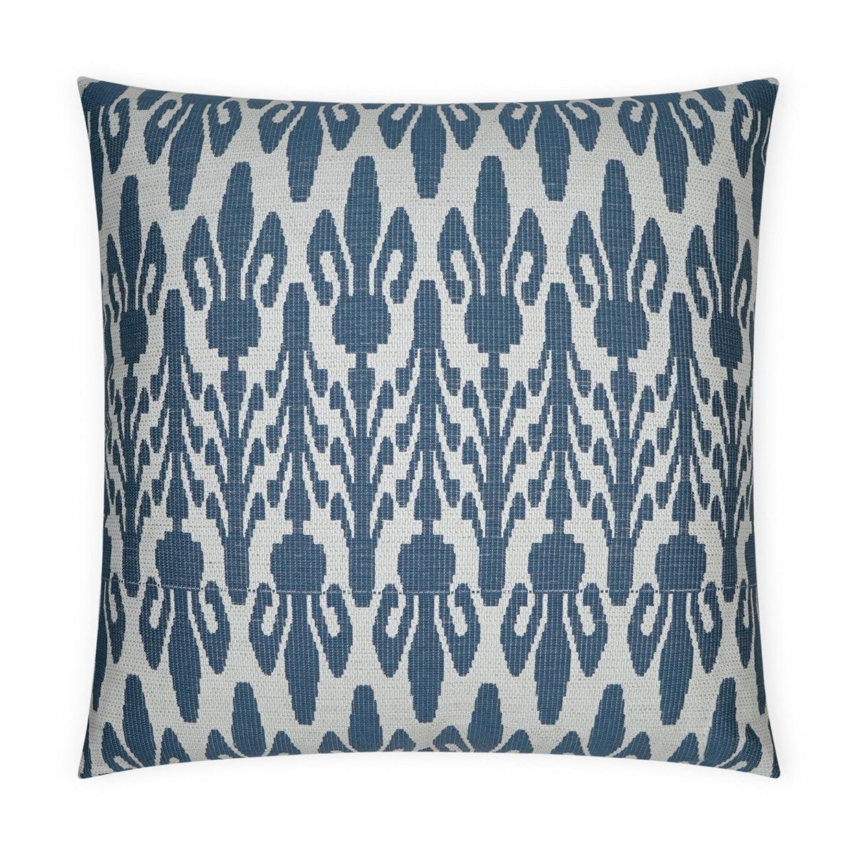 Ipsy Denim Global Blue Large Throw Pillow With Insert - Uptown Sebastian