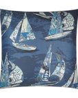 Islander Nautical Novelty Blue Large Throw Pillow With Insert - Uptown Sebastian