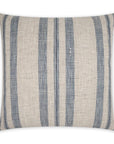 Issue Indigo Beach Stripes Blue Large Throw Pillow With Insert - Uptown Sebastian