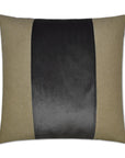 Jefferson Charcoal Band / Ribbon Grey Large Throw Pillow With Insert - Uptown Sebastian