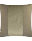 Jefferson Linen Band Tan Taupe Large Throw Pillow With Insert - Uptown Sebastian