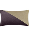 Jefferson Lumbar Amethyst Color block Purple Large Throw Pillow With Insert - Uptown Sebastian