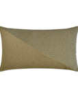 Jefferson Lumbar Tiger's Eye Color block Tan Taupe Large Throw Pillow With Insert - Uptown Sebastian