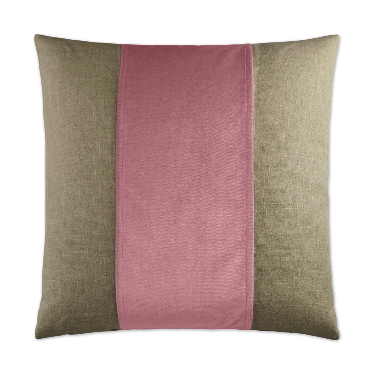 Jefferson Orchid Band / Ribbon Blush Large Throw Pillow With Insert - Uptown Sebastian