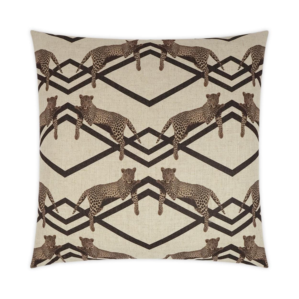 Jinx Novelty Brown Large Throw Pillow With Insert - Uptown Sebastian