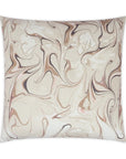 Juno Petal Abstract Ivory Blush Large Throw Pillow With Insert - Uptown Sebastian