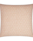 Kemp Blush Stripes Blush Large Throw Pillow With Insert - Uptown Sebastian