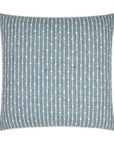 Kemp Denim Stripes Global Blue Large Throw Pillow With Insert - Uptown Sebastian