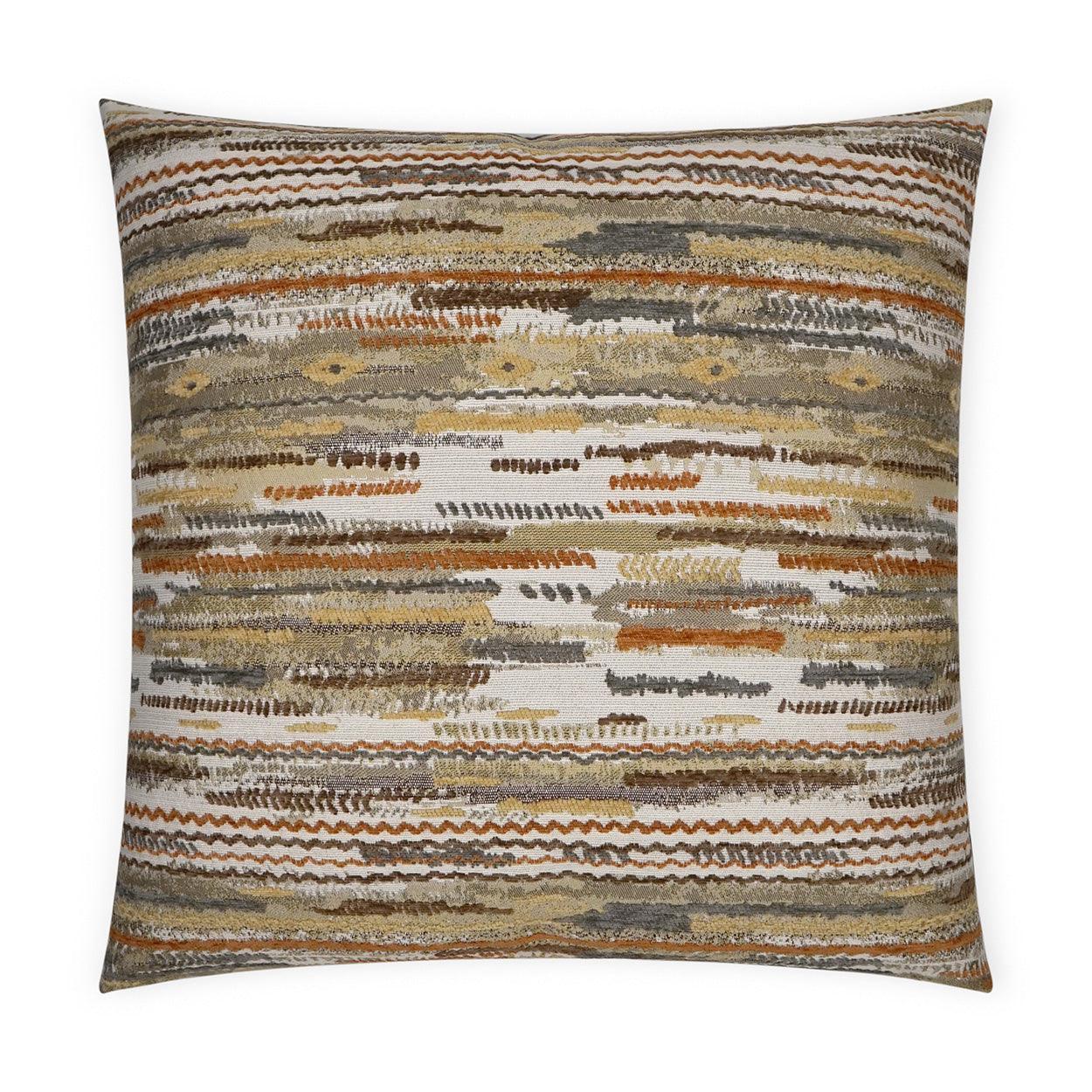 Kenmar Sedona Copper Yellow Large Throw Pillow With Insert - Uptown Sebastian