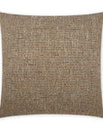 Kensington Textured Solid Tan Taupe Large Throw Pillow With Insert - Uptown Sebastian