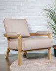 Kervella Full Aniline Nubuck Leather Accent Chair - Uptown Sebastian