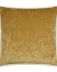 Kinney Gold Transitional Solid Gold Large Throw Pillow With Insert - Uptown Sebastian