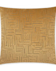 Klint Gold Geometric Yellow Large Throw Pillow With Insert - Uptown Sebastian