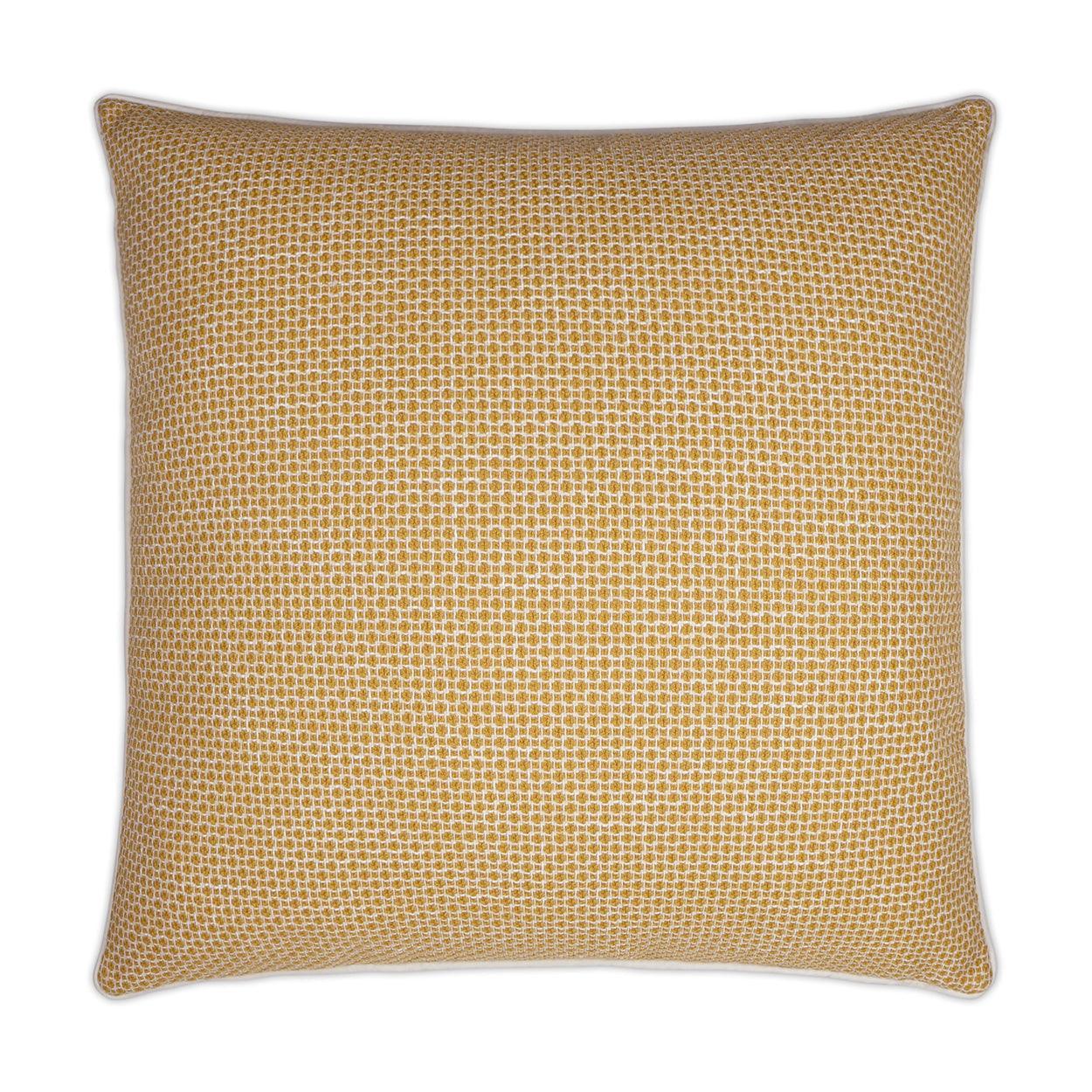 Kristal Saffron Traditional Yellow Large Throw Pillow With Insert - Uptown Sebastian