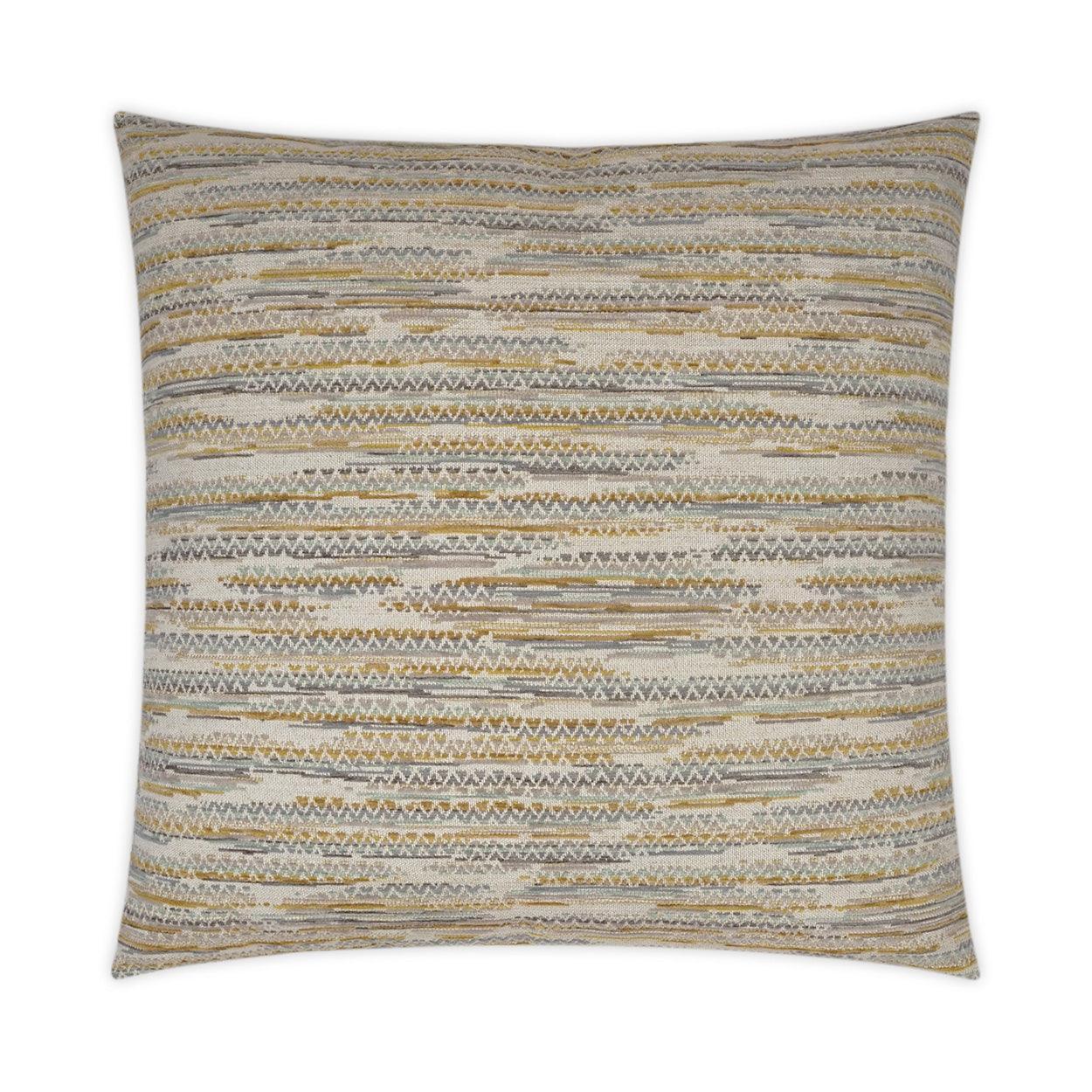 Landrum Yellow Tan Taupe Yellow Large Throw Pillow With Insert - Uptown Sebastian