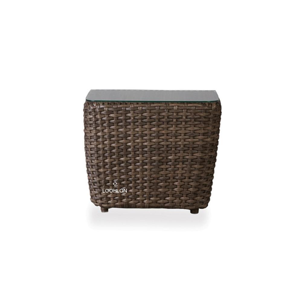 Largo 22&quot; Bunching Accent Table All Weather Wicker Furniture - Uptown Sebastian