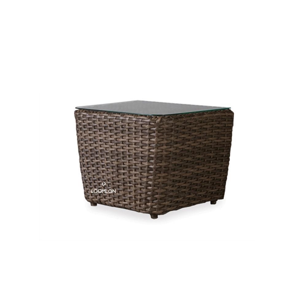 Largo 22&quot; Bunching Accent Table All Weather Wicker Furniture - Uptown Sebastian