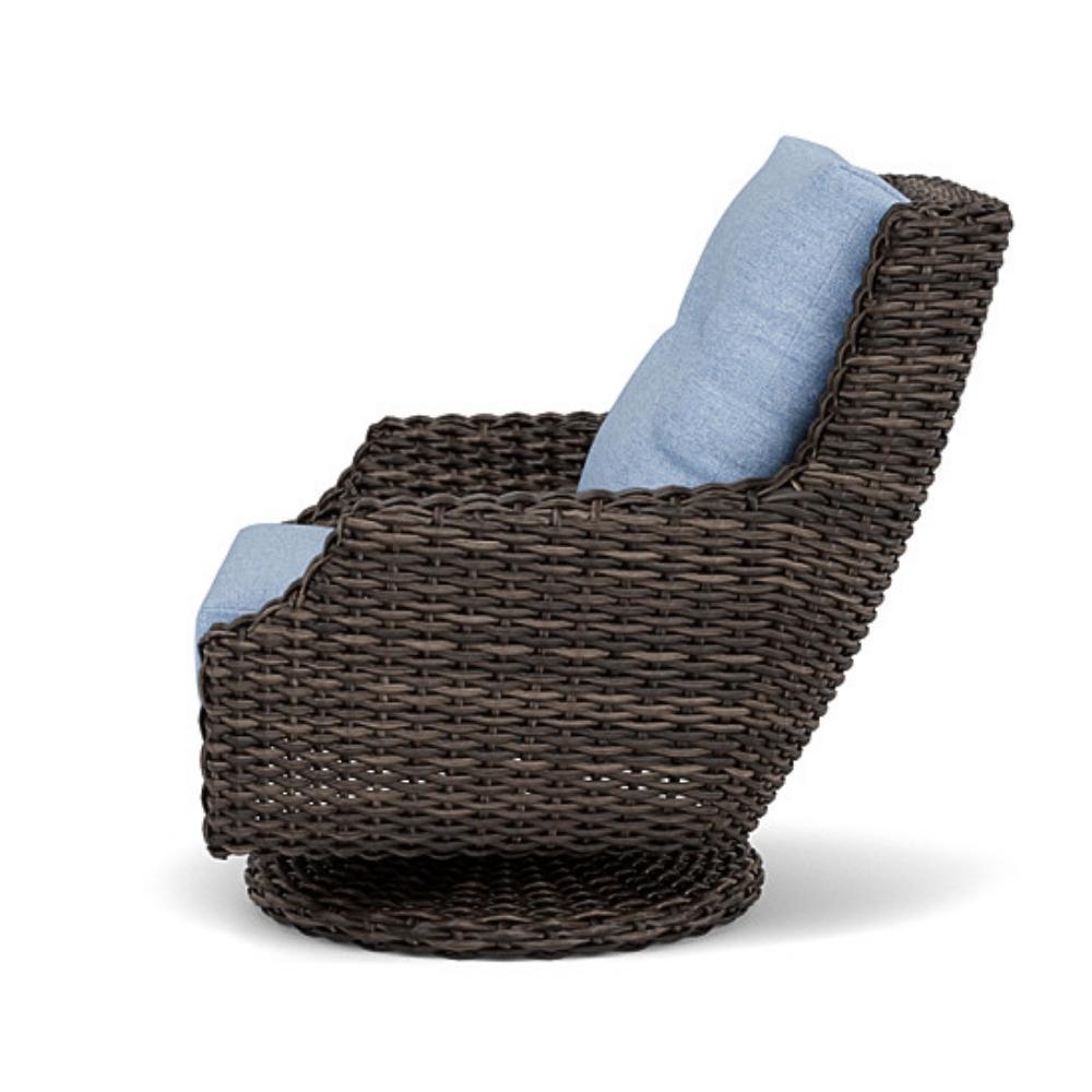 Largo High Back Swivel Rocker Lounge Chair All Weather Wicker - Uptown Sebastian