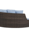 Largo Left Arm Curved Sofa Sectional All Weather Wicker Furniture - Uptown Sebastian