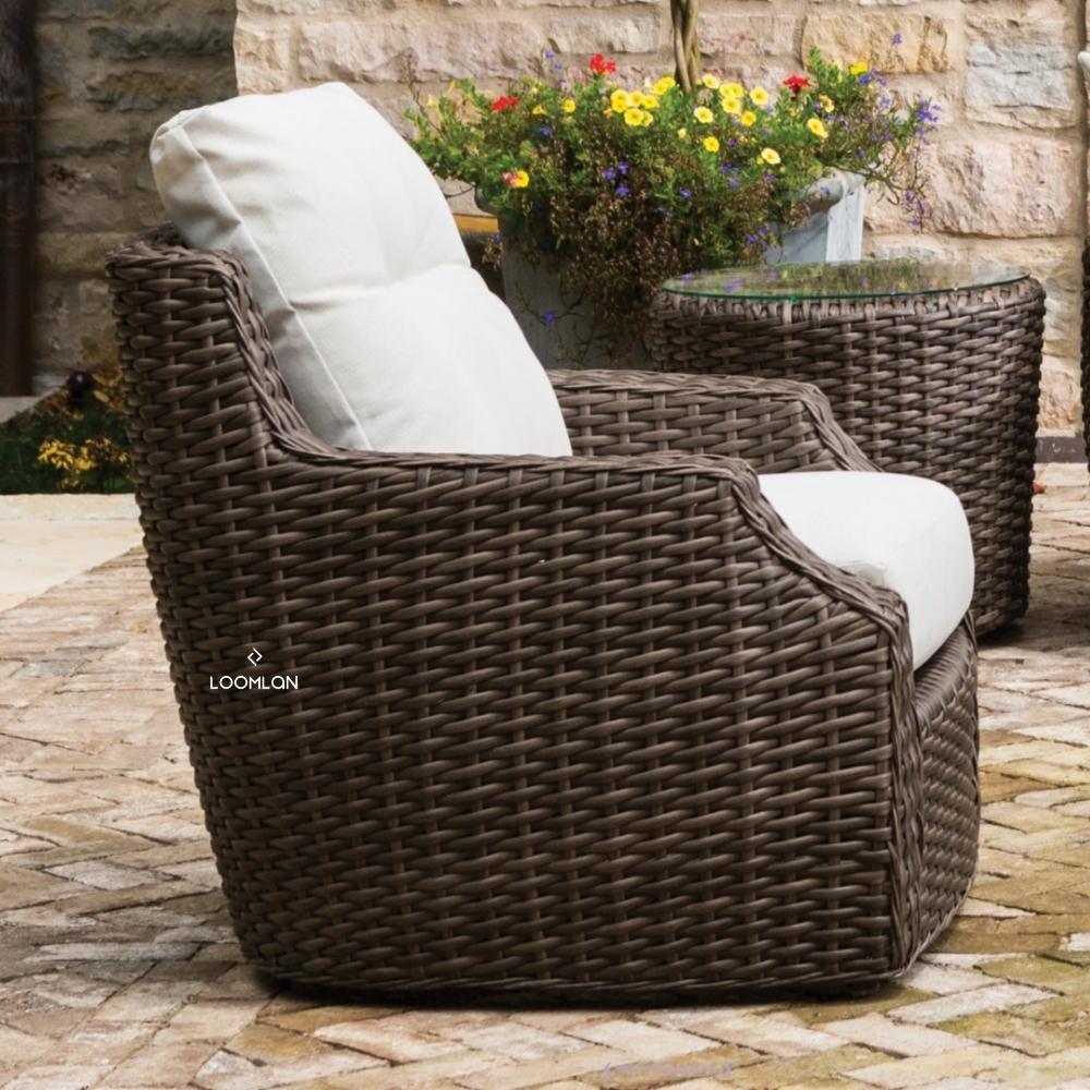 Largo Lounge Chair All Weather Wicker Furniture Made in USA Lloyd Flanders - Uptown Sebastian