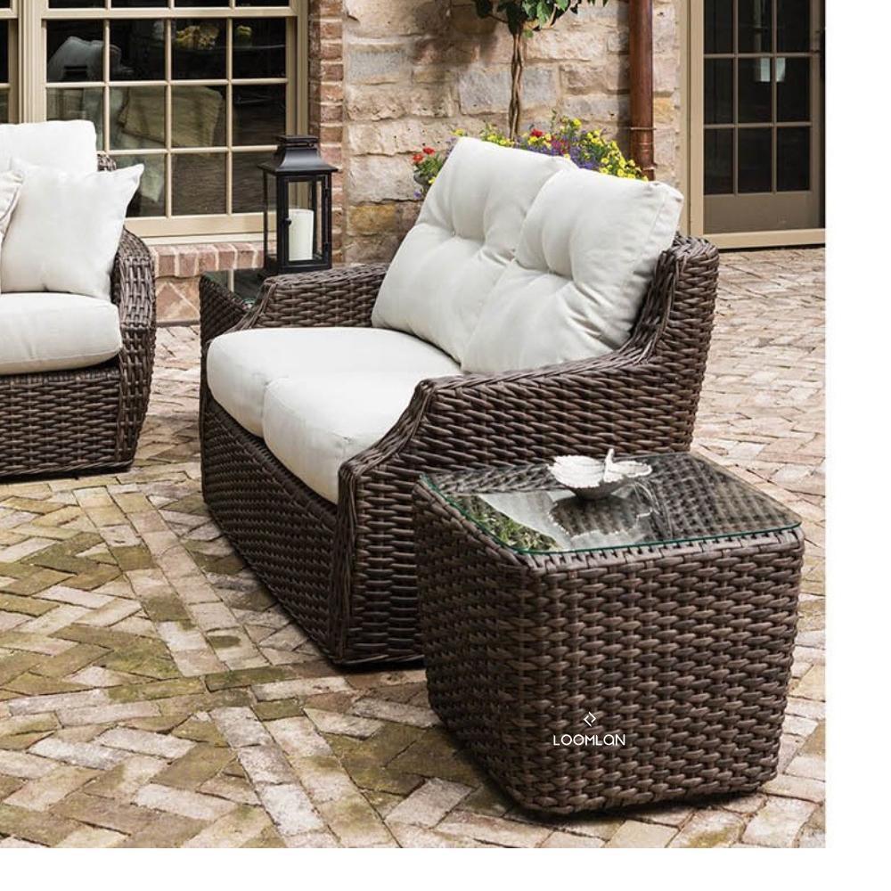 Largo Loveseat All Weather Wicker Furniture Made in USA Lloyd Flanders - Uptown Sebastian