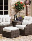 Largo Ottoman All Weather Wicker Furniture Made in USA Lloyd Flanders - Uptown Sebastian