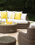 Largo Outdoor Replacement Cushions For Left Arm Curved Sofa Sectional - Uptown Sebastian
