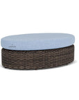 Largo Oval Ottoman All Weather Wicker Furniture Made in USA Lloyd Flanders - Uptown Sebastian