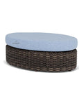 Largo Oval Ottoman All Weather Wicker Furniture Made in USA Lloyd Flanders - Uptown Sebastian