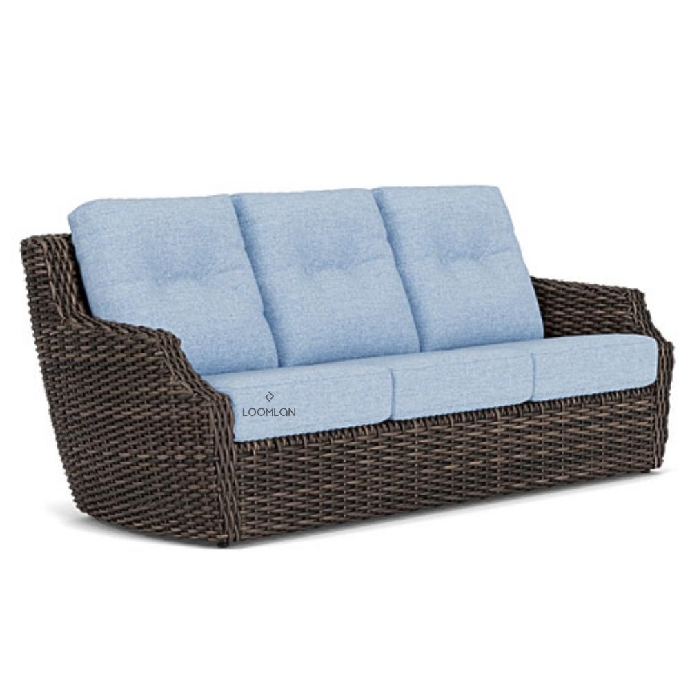 Largo Sofa All Weather Wicker Furniture Made in USA Lloyd Flanders - Uptown Sebastian