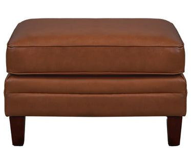 Uptown Sebastian Leather Ottoman American Collection