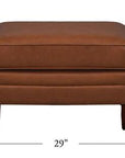 Leather Ottoman American Crafted Elegance Collection - Uptown Sebastian