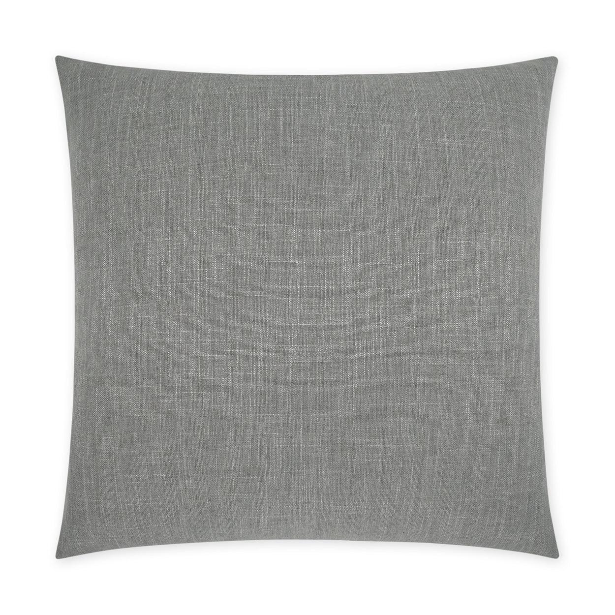 Lena Grey Beach Solid Grey Large Throw Pillow With Insert - Uptown Sebastian