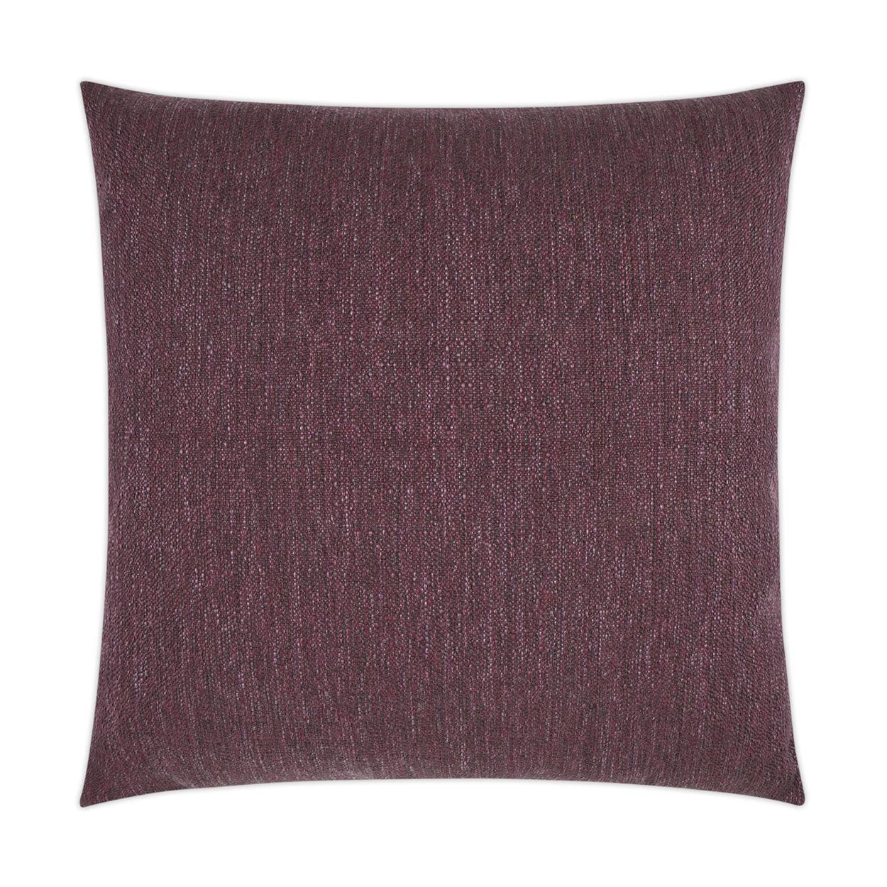 Lolly Plum Solid Purple Large Throw Pillow With Insert - Uptown Sebastian