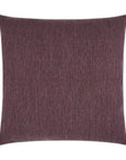 Lolly Plum Solid Purple Large Throw Pillow With Insert - Uptown Sebastian