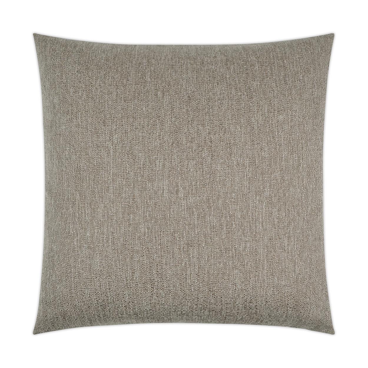 Lolly Taupe Solid Tan Taupe Large Throw Pillow With Insert - Uptown Sebastian