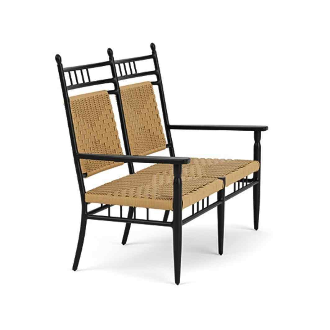 Low Country Cushionless Settee Premium Wicker Furniture Lloyd Flanders - Uptown Sebastian