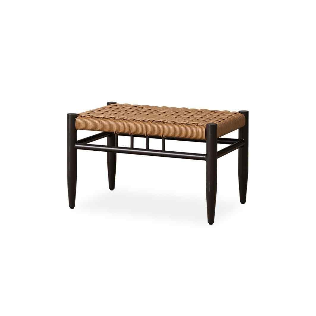 Low Country Cushionless Small Ottoman Premium Wicker Furniture - Uptown Sebastian