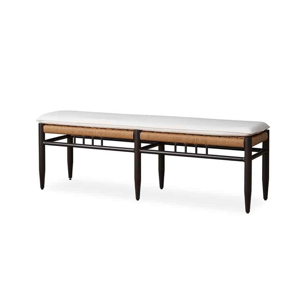 Low Country Dining Bench Premium Wicker Furniture Lloyd Flanders - Uptown Sebastian