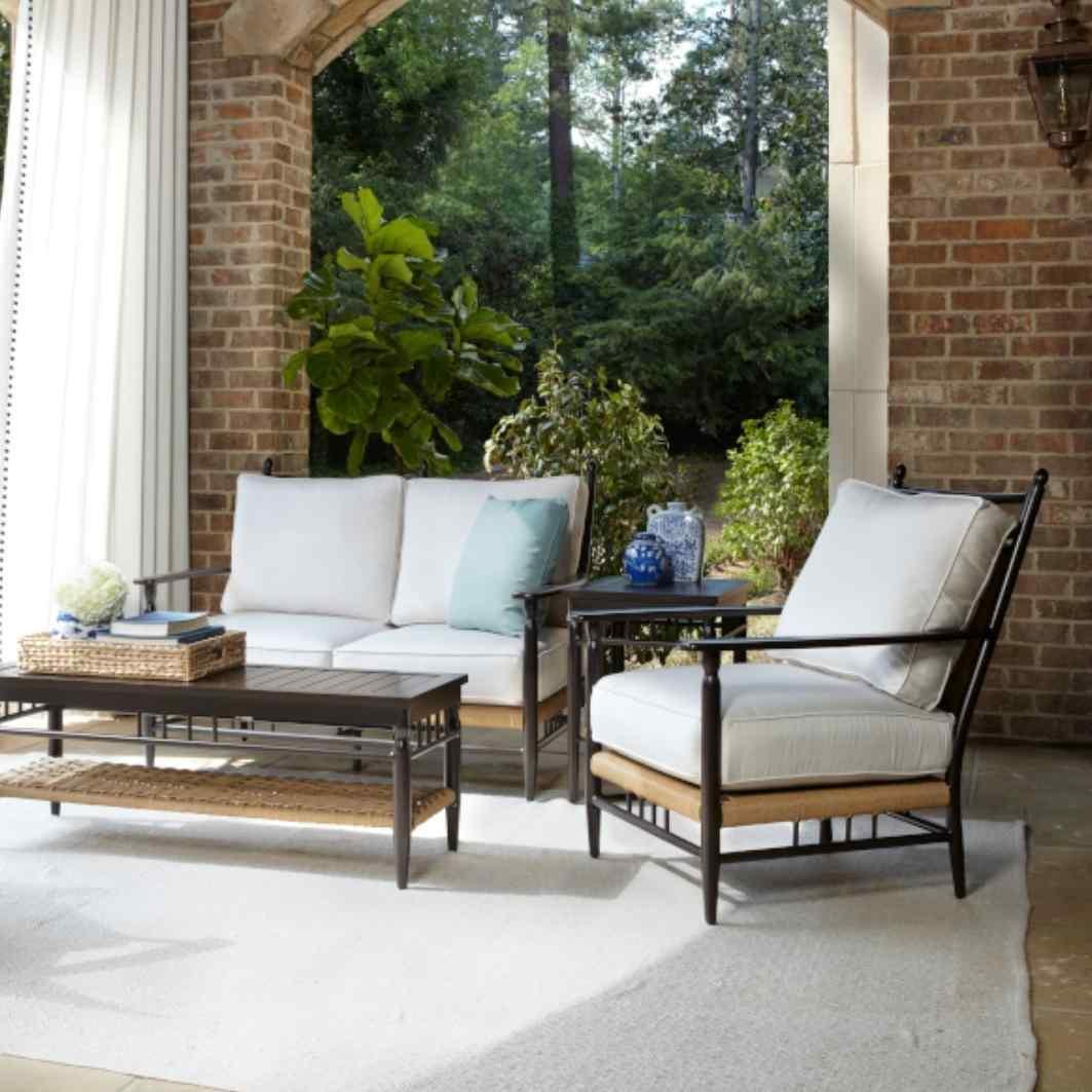 Low Country Loveseat Premium Wicker Furniture Lloyd Flanders - Uptown Sebastian