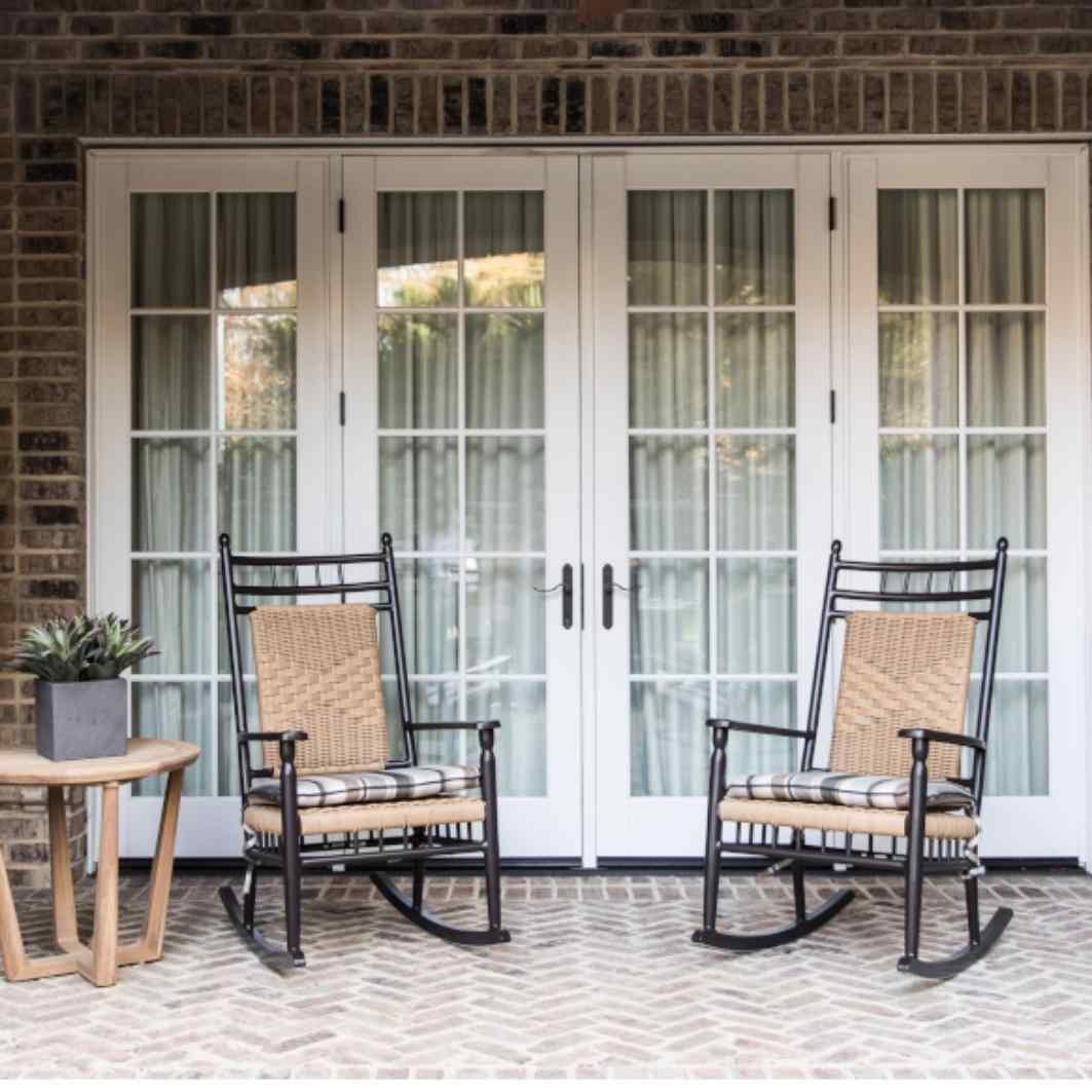 Low Country Porch Rocker Premium Wicker Furniture Lloyd Flanders - Uptown Sebastian