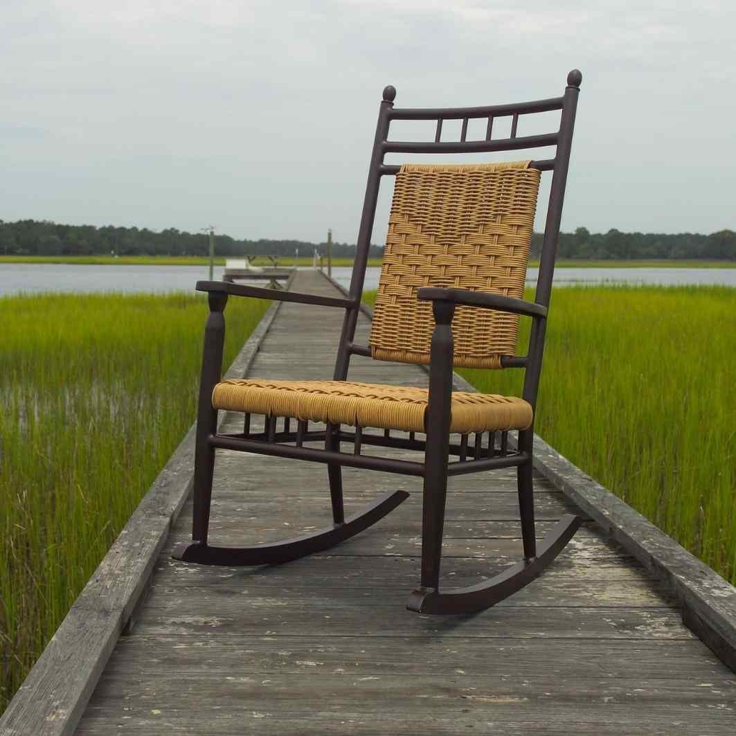 Low Country Porch Rocker Premium Wicker Furniture Lloyd Flanders - Uptown Sebastian